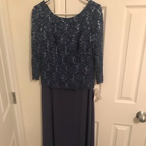 Navy Dress / MOB MOG dress blue sequined dress